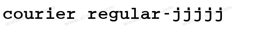 courier regular字体转换